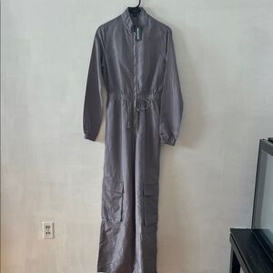 PrettyLittleThing Silver Zip-Up Jacket